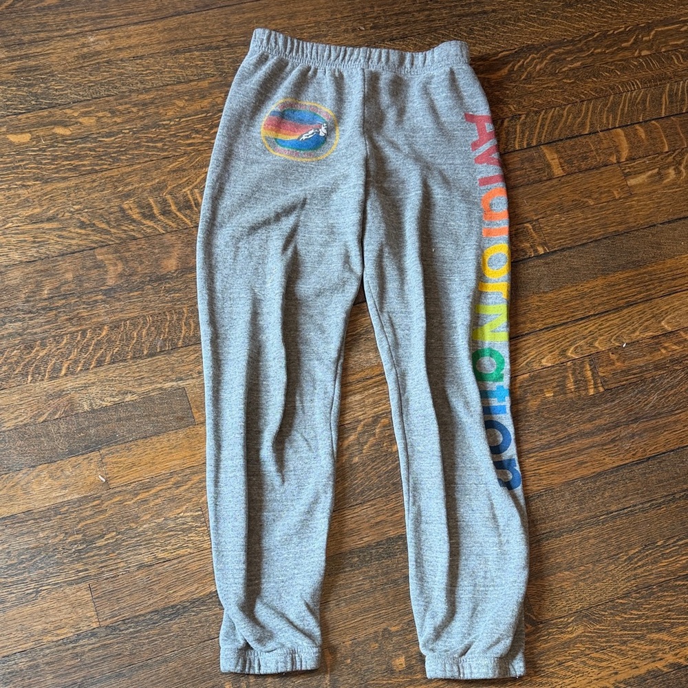 Aviator Nation Kids Sweatpants with Rainbow Logo “Venice” size 14 unisex